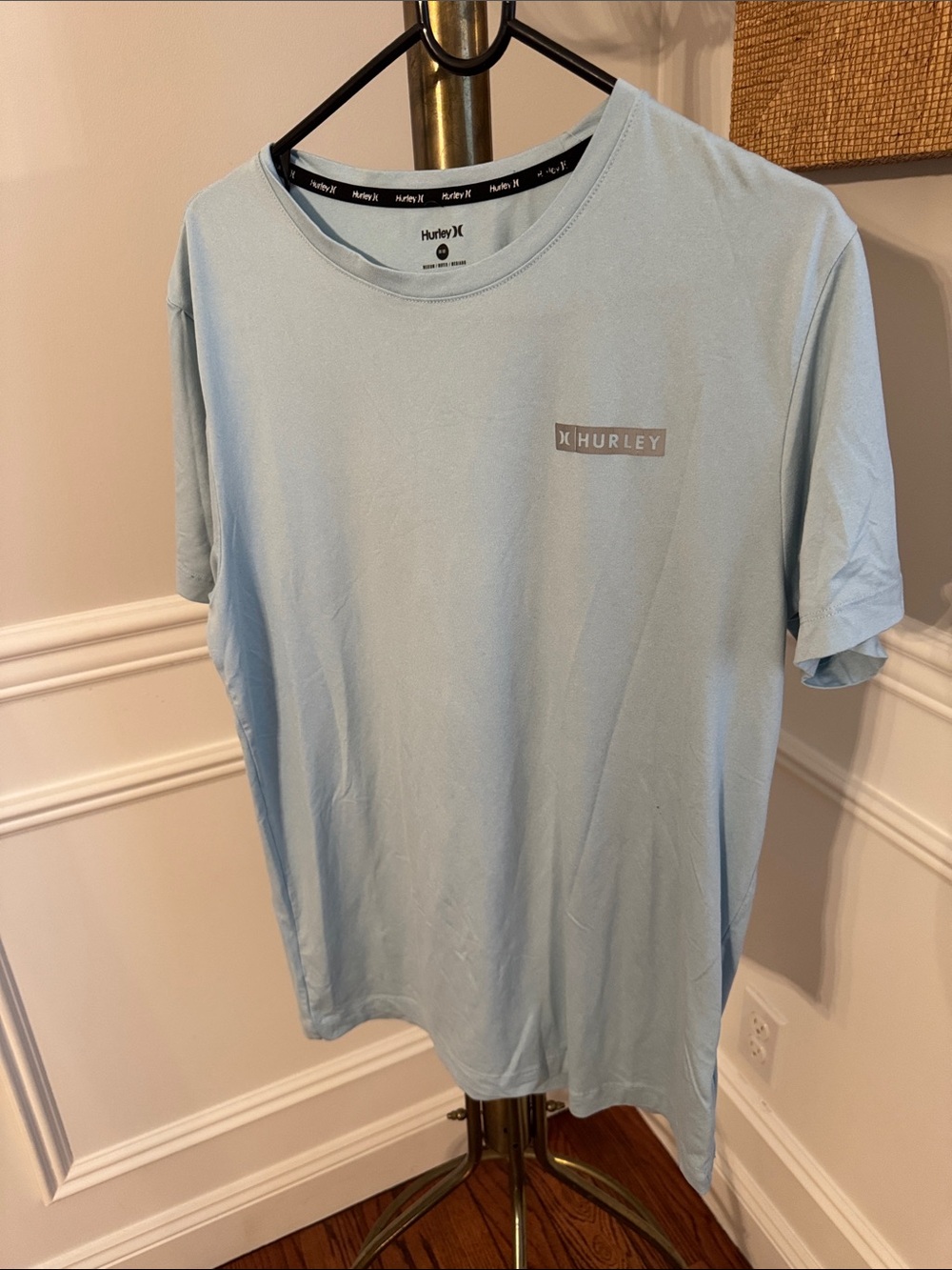 Hurley Men’s Pale Blue Short Sleeve Logo Tee